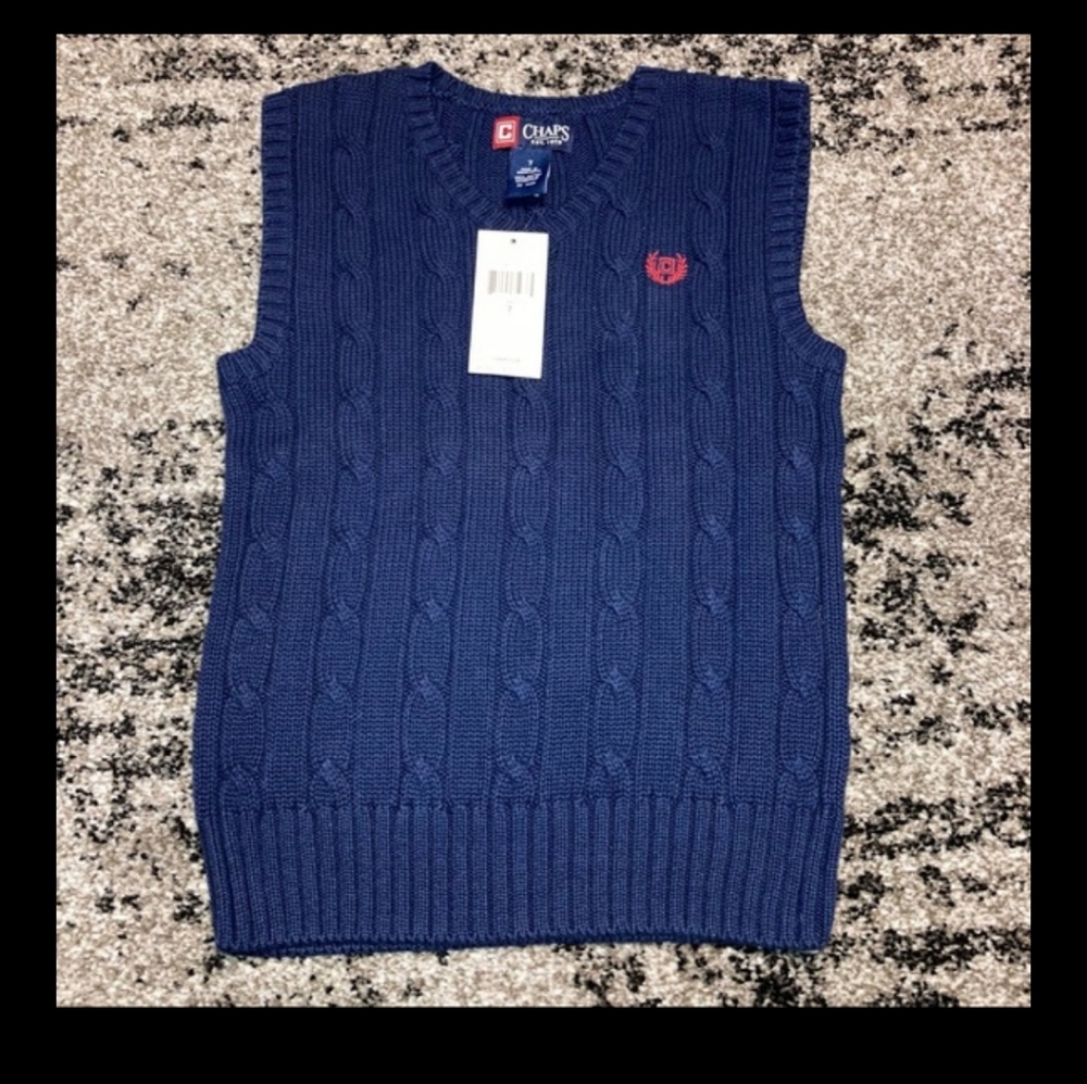 Boys Vest Knit Sweater